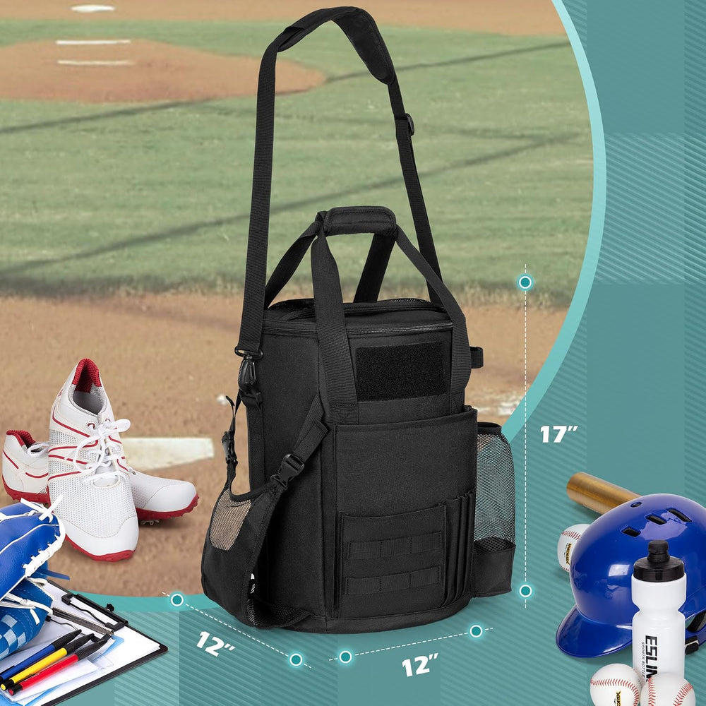 Baseball Coaches Bag, Baseball Bucket Bag
