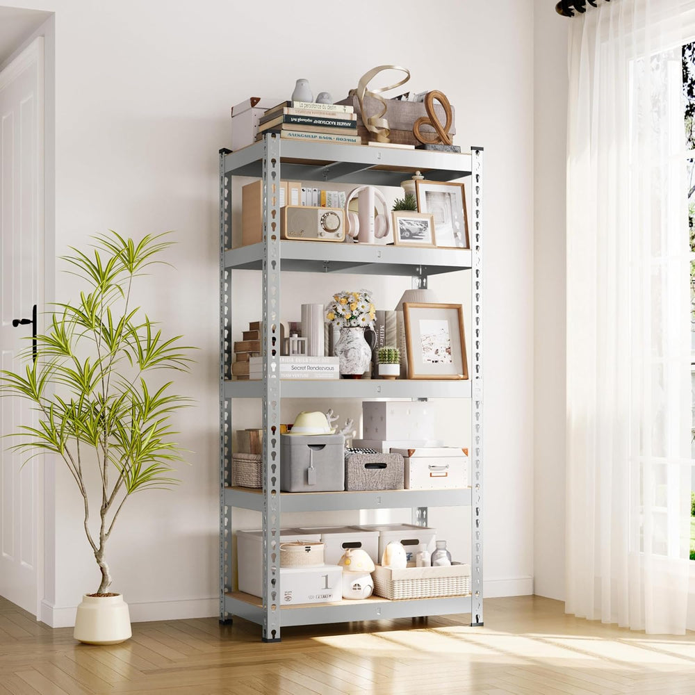 Yaheetech 5-Tier Heavy Duty Storage Shelves 28"W x 12"D x 60"H...