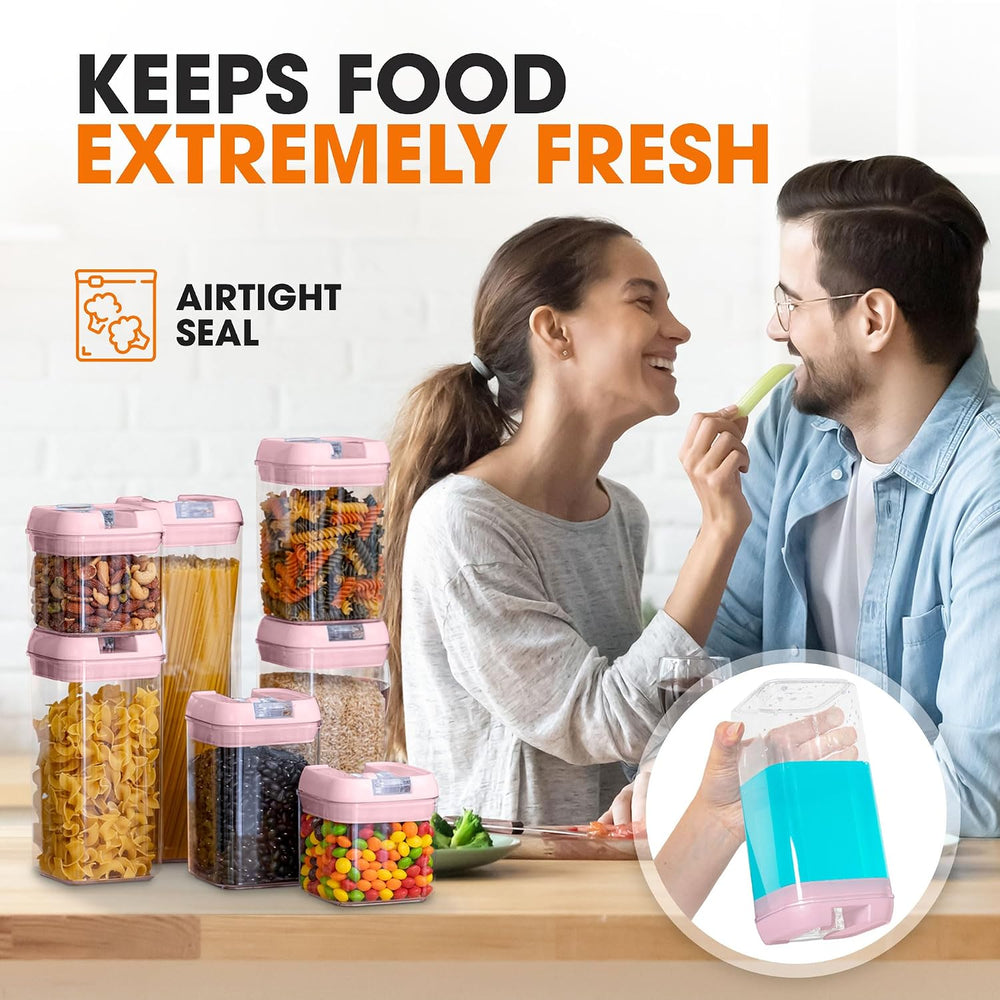 Cheer Collection Stackable Airtight Food Storage Containers - BPA Free Plasti...