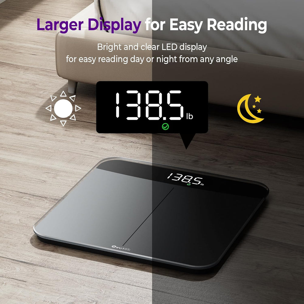Bathroom Scales Digital Weight 450lb, Most Accurate to 0.05lb