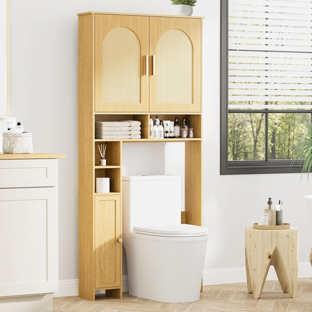 Wooden Over The Toilet Storage Cabinet, Natural