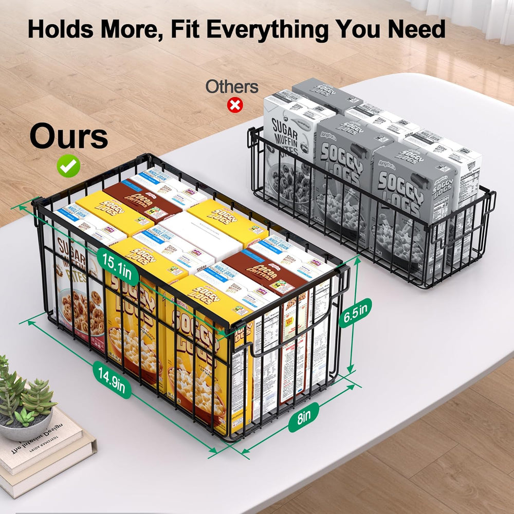 Freezer Organizer Bins, 4 Pack Big Baskets for 5/ 7 Cu.FT Deep Freezer