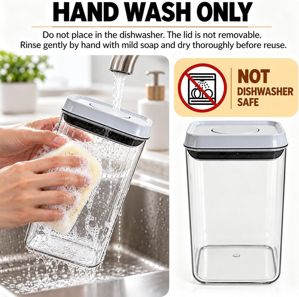 Pop Push Button Airtight Food Storage Containers 12 Pack