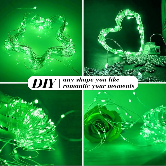 ZGWJ 100 Pack Fairy Lights Battery Operated, 7ft 20 Mini LED Fairy String Lig...