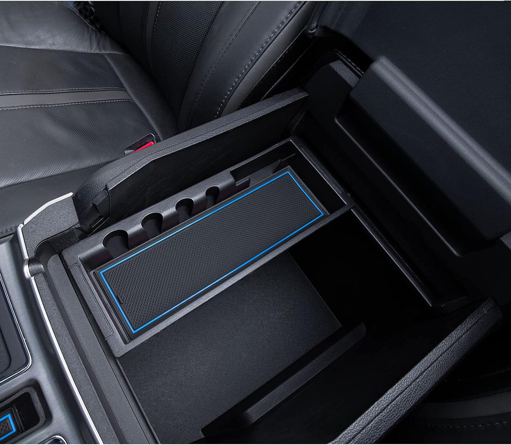 Cup Holder Door Pocket Inserts for Ford F150 2015-2020 Blue