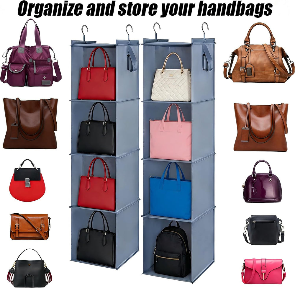 Bag Rack for Closet Storage Hanging Purse Organizer for Closet