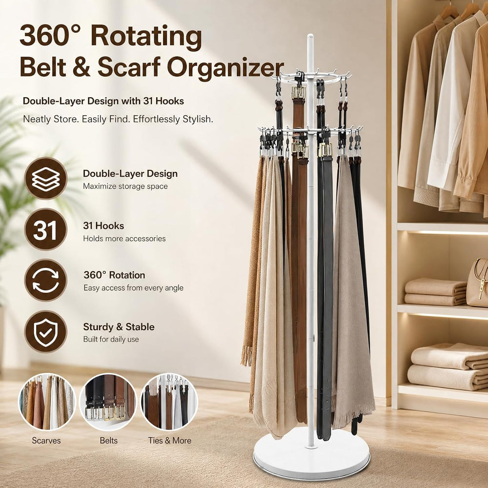 Floor Standing Belt Display, Tie Rack Floor Mounted Belt Hanger Belt Display ...
