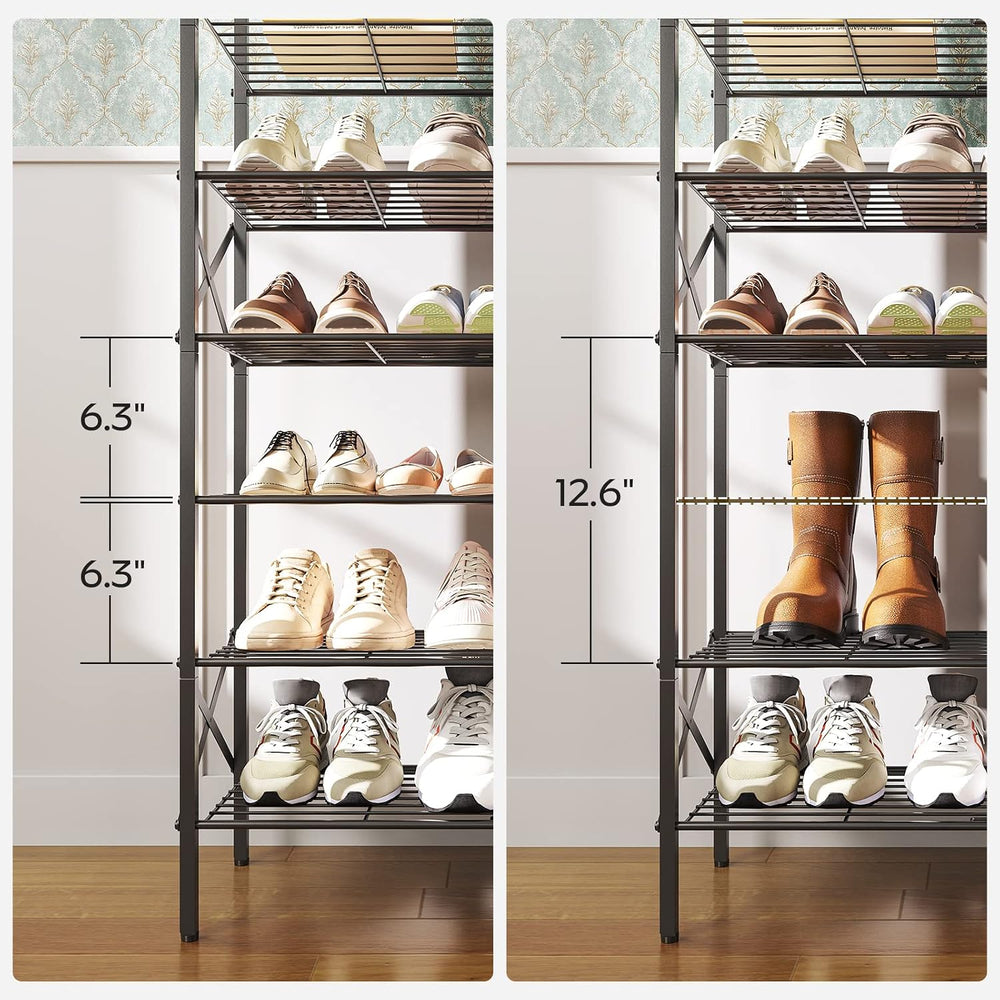 YATINEY 8 Tier Shoe Rack, Shoe Storage Organizer, Large Capacity Shoe Shelf H...
