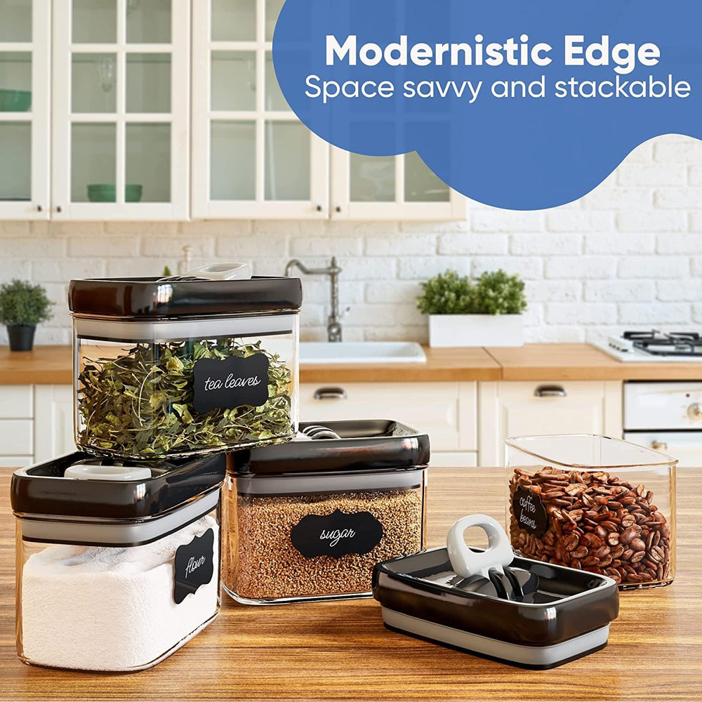 Chef's Path - Airtight Storage Boxes Set - 10 Labels and Markers - Kitche...