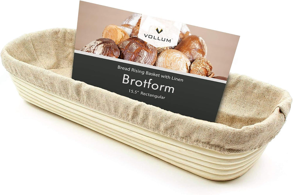 Bread Proofing Basket with Liner – Sourdough Baguette Brotform