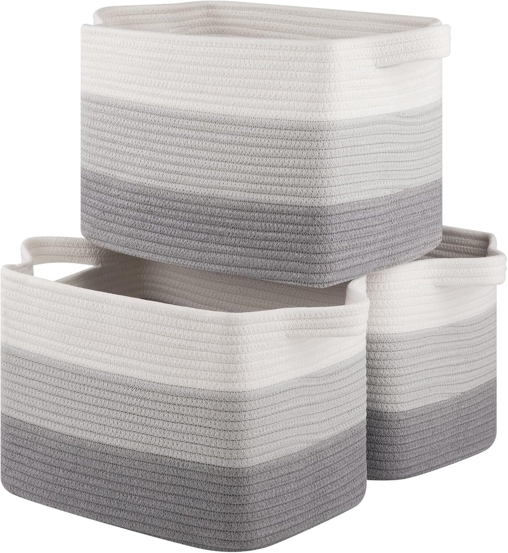 OIASKET Storage Basket for Organizing 3 Pack, Woven Baskets for Storage