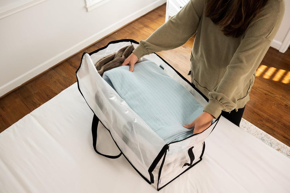 ClearSpace Heavy Duty Moving Bags - Water Resistant Storage Bags with Backpac...