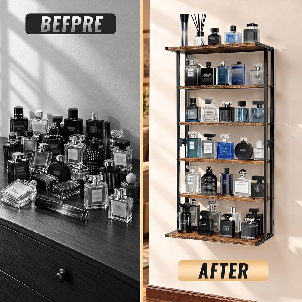 Emfogo Cologne Organizer for Men, Perfume Organizer Wall Mount & Desktop,...
