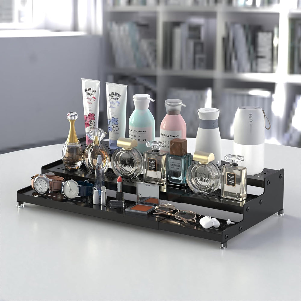 Metal Spice Rack Organizer for Cabinet, 3 Tier Expandable Spice Storage Shelf...