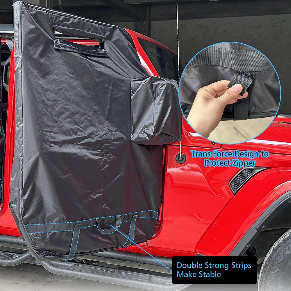SUNPIE Hard Door Storage Bags for 1976-2024 Jeep Wrangler & Gladiator
