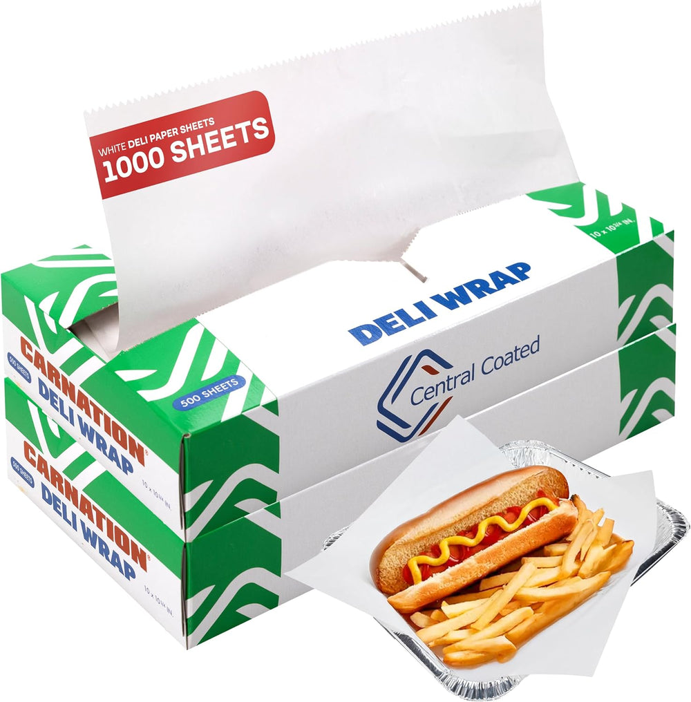 IDL Packaging White Deli Paper Sheets, 10" x 10.75" (2x500 pcs.) - ...