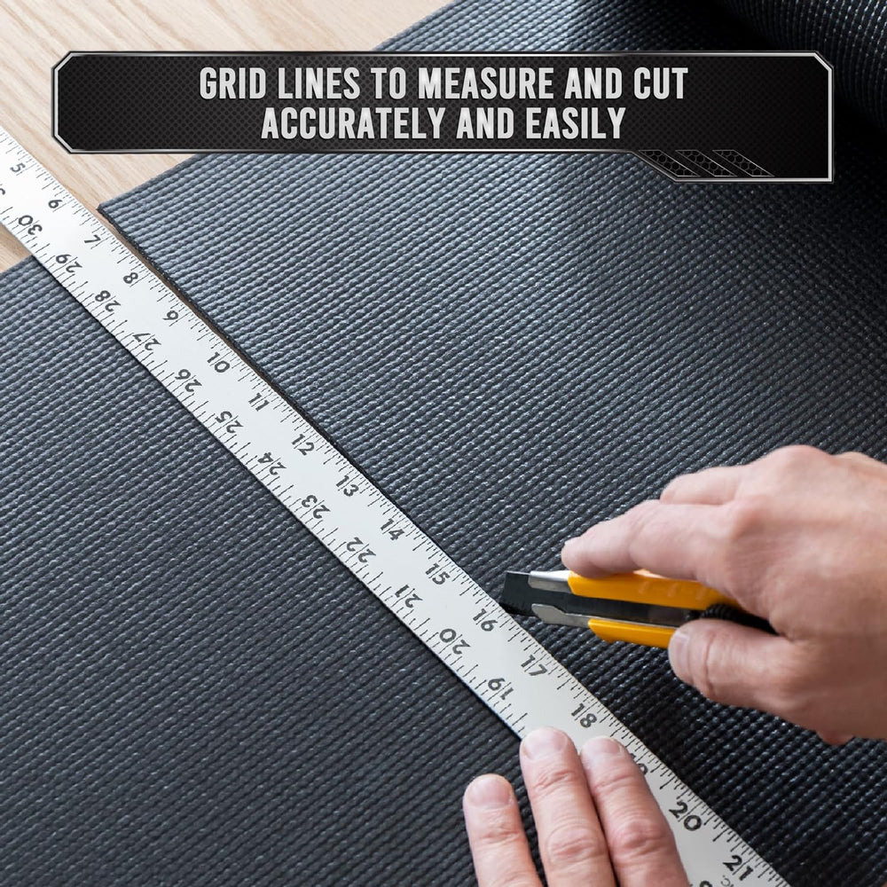 Precision Defined Tool Box Liner 10 ft x 24" Black Non Slip Mat Shelf Liner