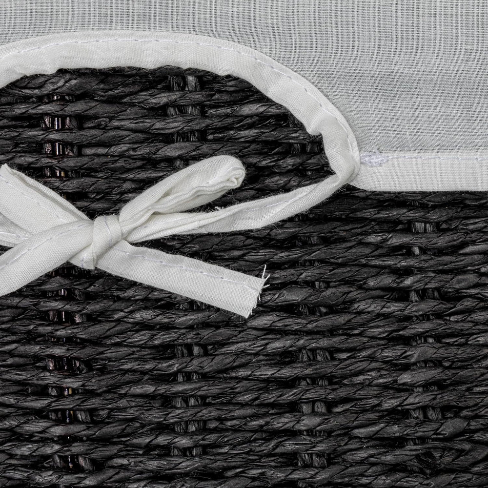 Household Essentials Wicker Basket Set, 3 Pieces, 1 Large and 2 Small Paper R...