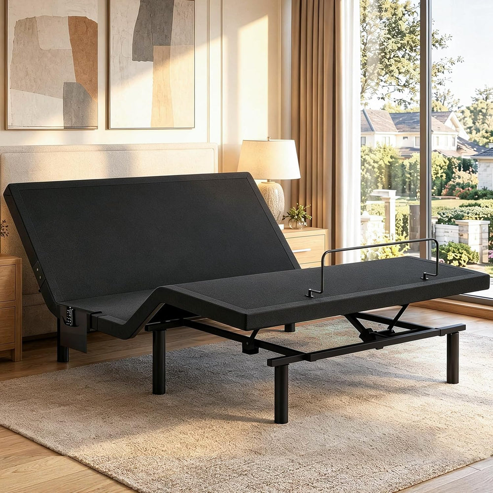 Marsail Adjustable Bed Frame Queen Electric Adjustable Bed Base with Remote&a...