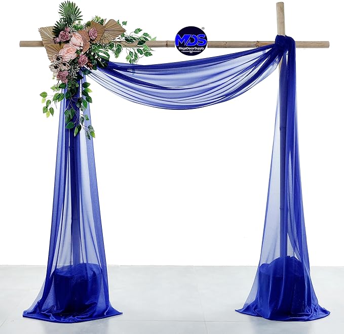 MDS Halloween Chiffon Draping Fabric - 2 Panel, 30" Wide x 30ft Long - S...