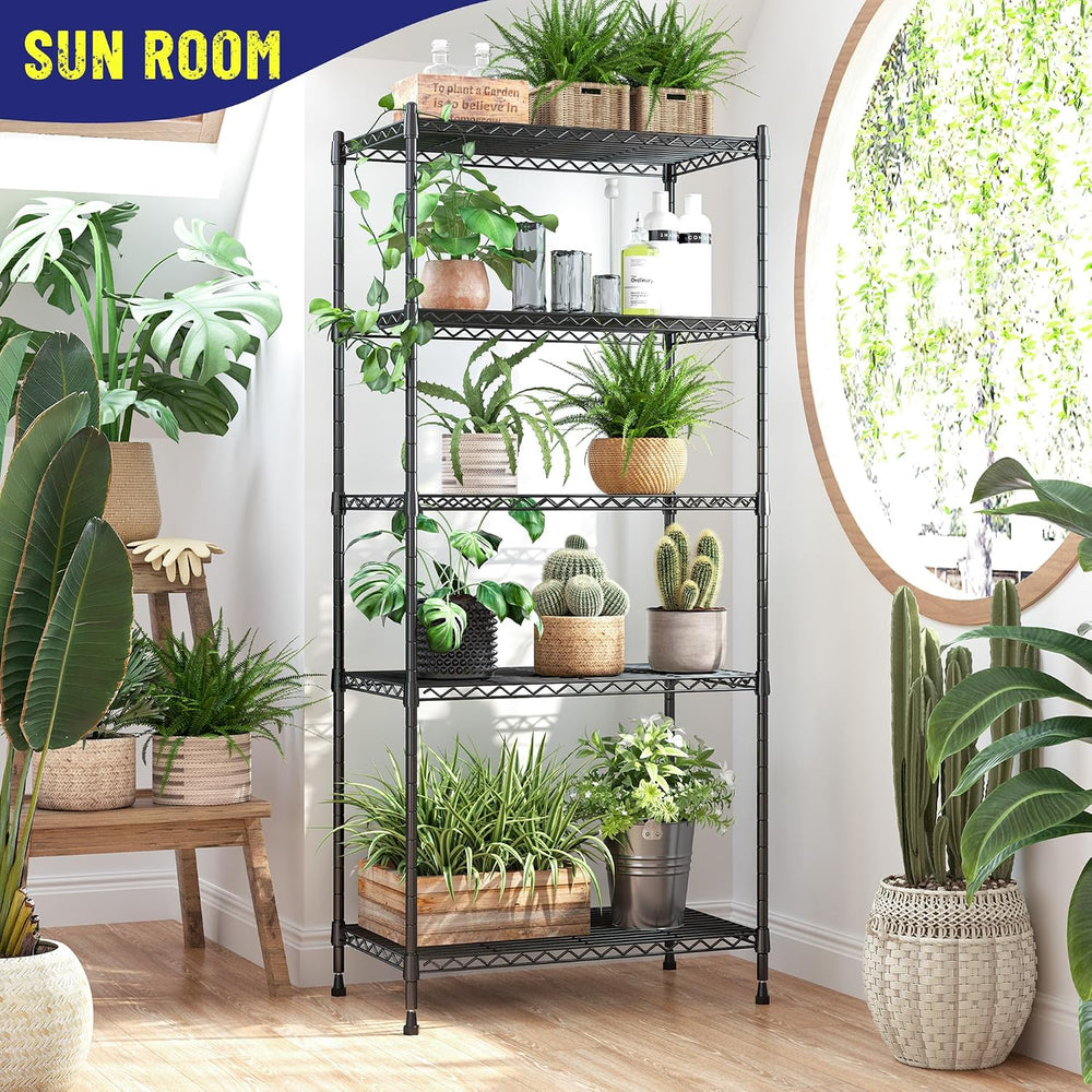 Romorgniz 5-Tier 1010LBS Adjustable Narrow Storage Shelves, for Kitchen