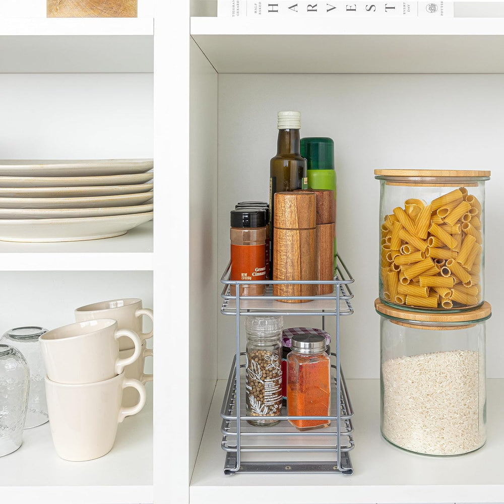 Household Essentials Glidez Paint-Finished Steel Pull-Out/Slide-Out Storage O...