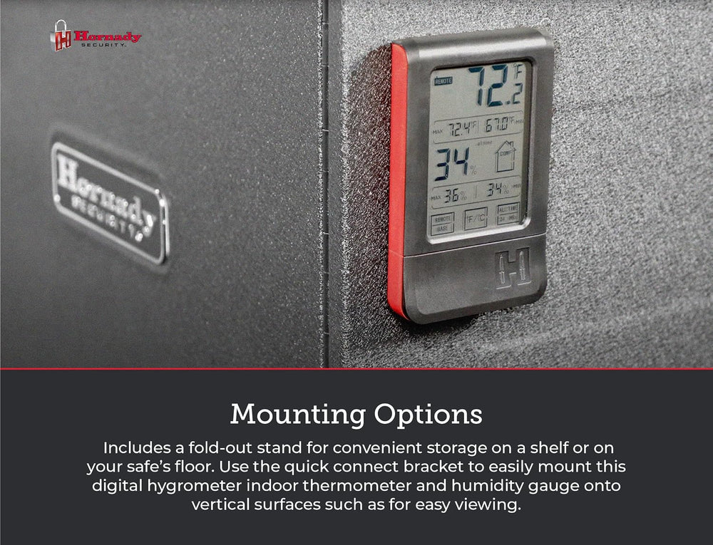 Hornady Wireless Hygrometer, 95907 - Includes a Remote Base & Digital Tou...