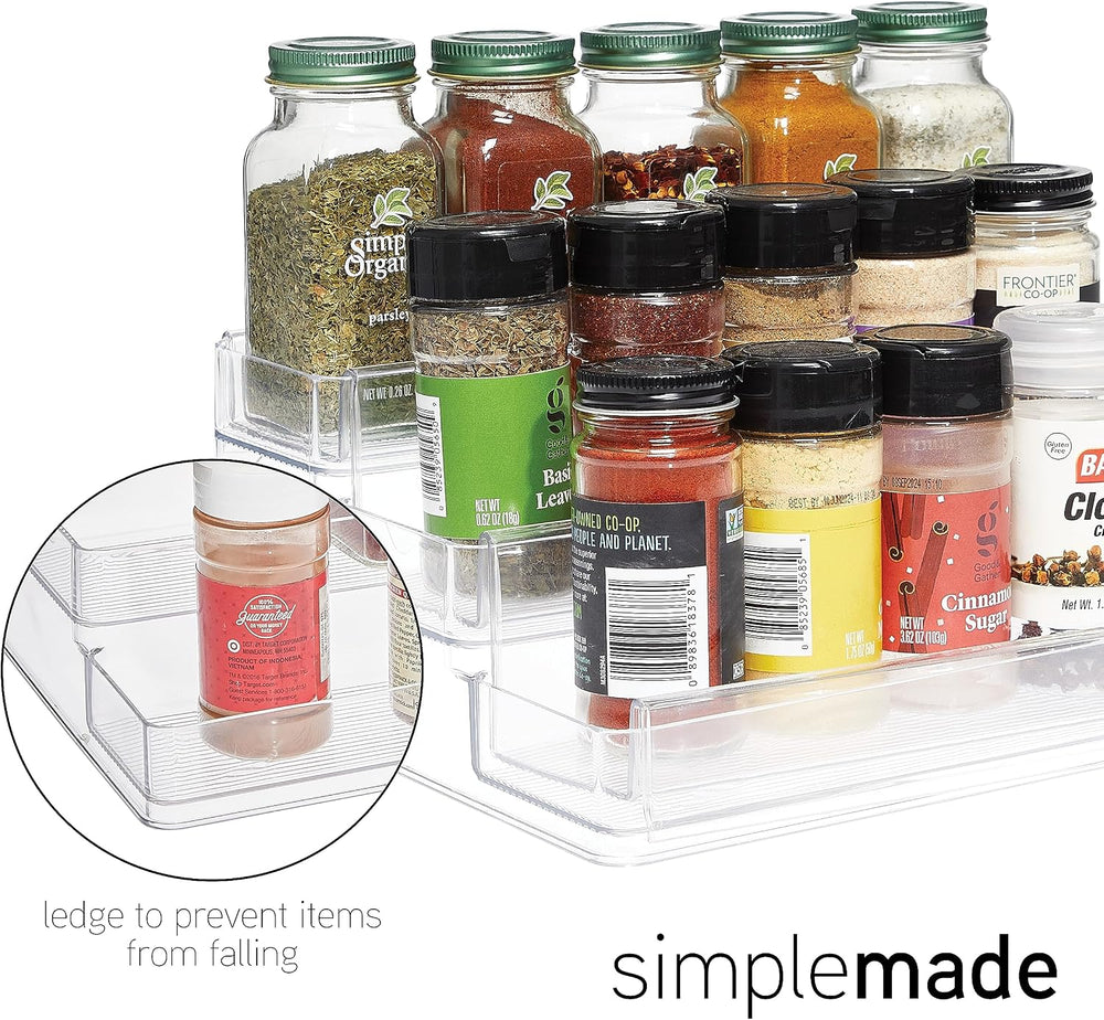 SIMPLEMADE 3-Tier Spice Rack Organizer - Versatile Storage Shelf for Kitchen,...