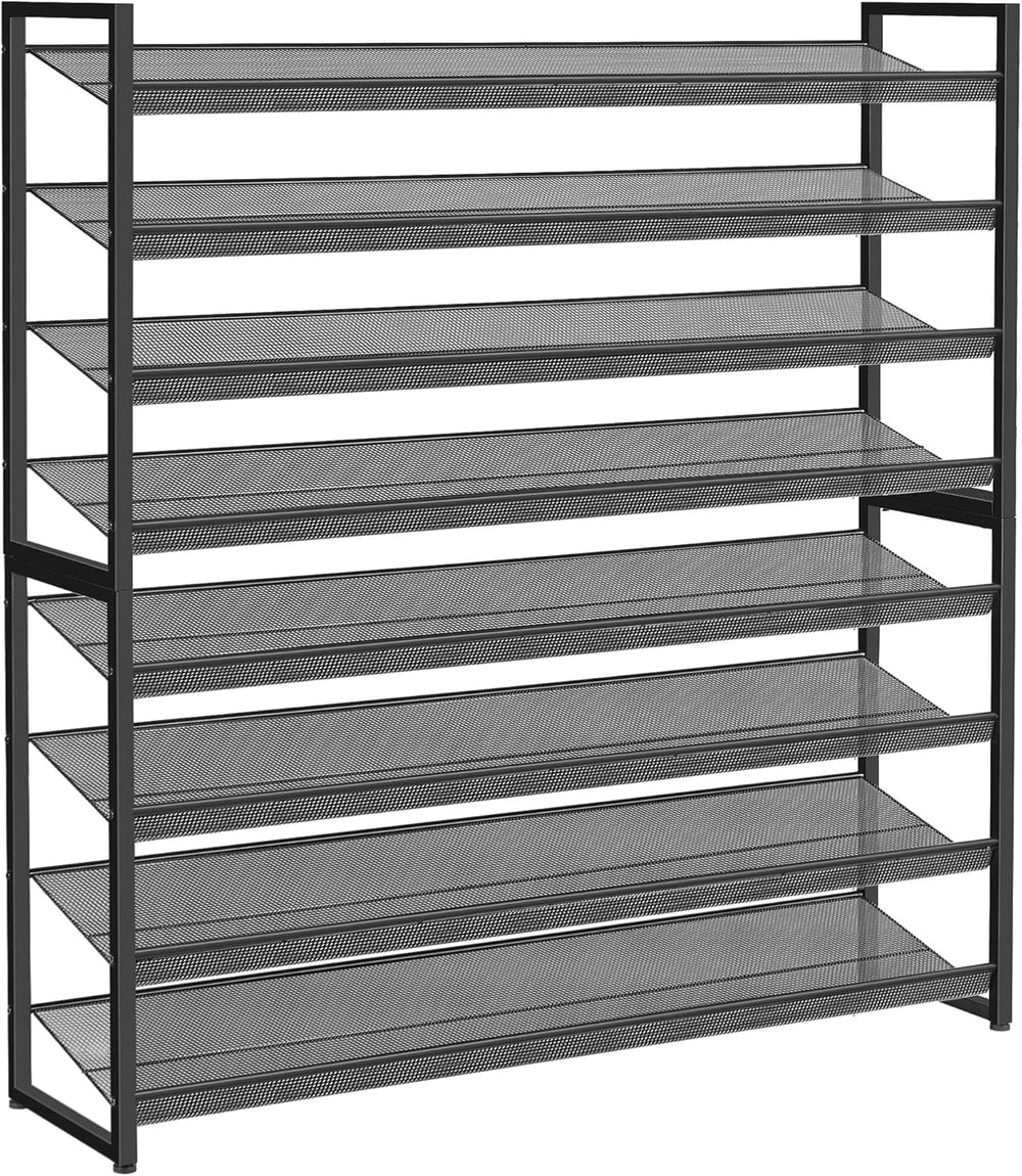 Nunsino Shoe Rack, Large Metal Shoe Organizer,Max Holds 50 Pairs,8 Tier Shoe ...