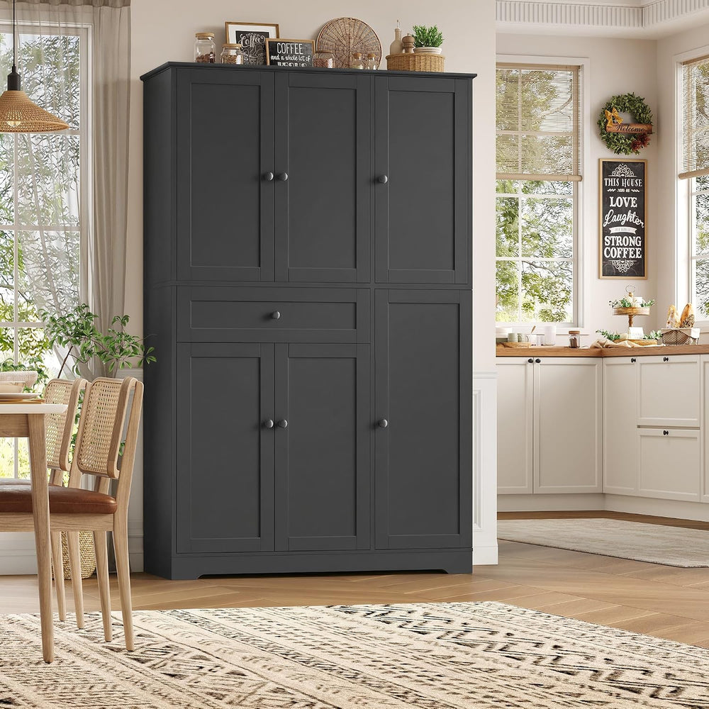 HOSTACK 68" Tall Kitchen Pantry Storage Cabinet with Doors & Shelves...