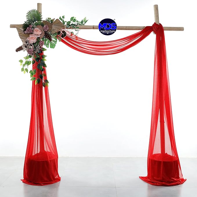 MDS Halloween Chiffon Draping Fabric - 1 Panel, 30" Wide x 30ft Long - S...