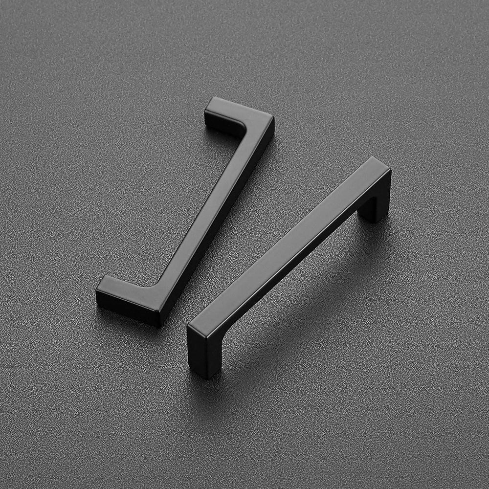 Ravinte Matte Black Square & Solid Cabinet Handles,3-3/4 Inch,20 Pack