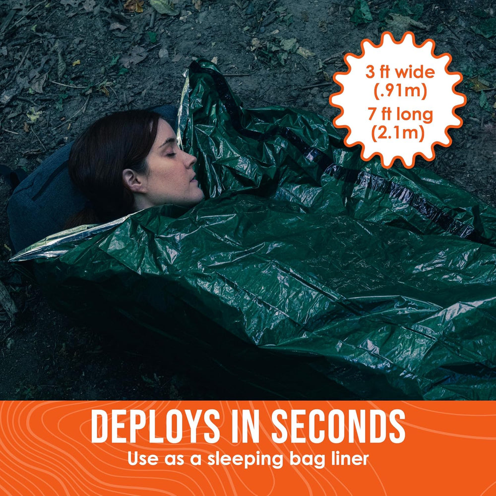 Go Time Gear Life Bivy Emergency Survival Sleeping Bag Thermal Bivy - Use as ...