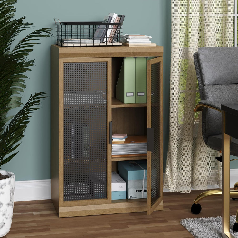 ClosetMaid Mosaics 3 Shelf & Door Storage Cabinet, Stackable, Customizabl...