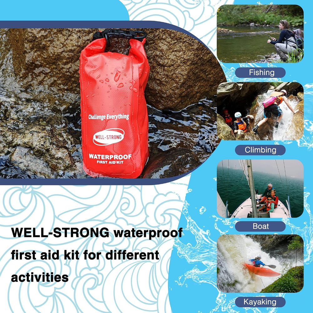 Waterproof First Aid Kit Roll Top Boat Emergency Kit with Waterproof Contents...