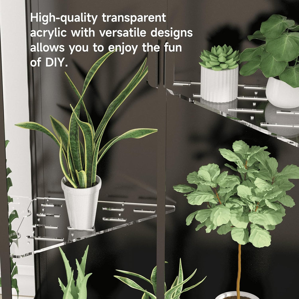 LUVCOSY Acrylic Shelf Compatible with Rudsta Tall & Wide Cabinet - 8mm Th...