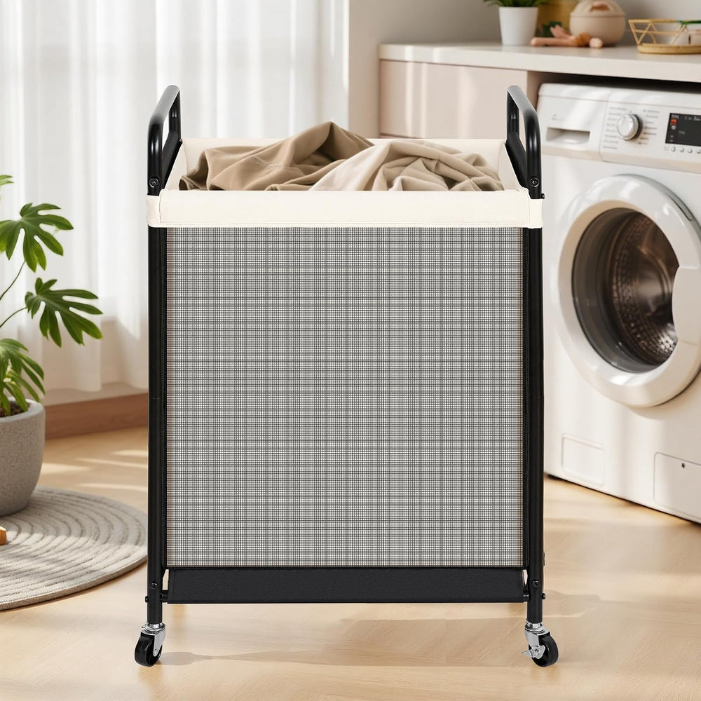 STO STO 1-Section Laundry Hamper with Wheels, 120L Rolling Laundry Basket