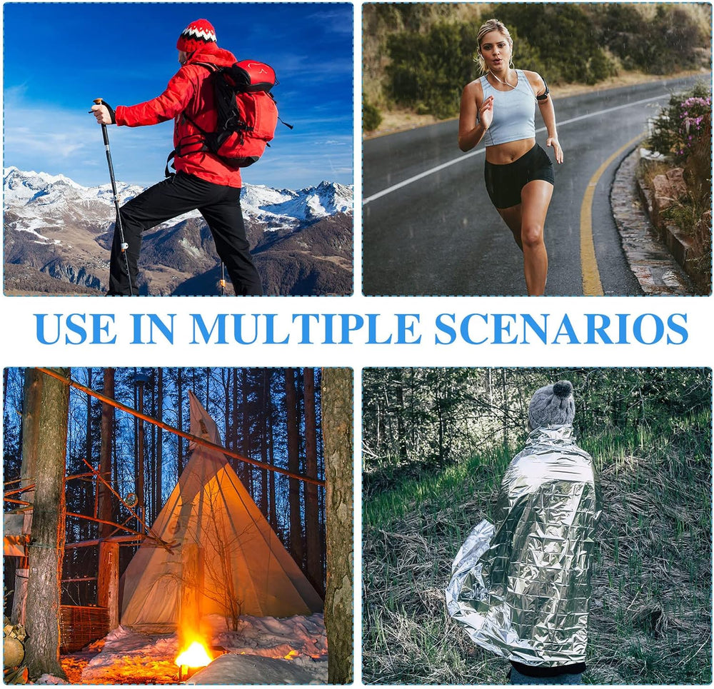 Macarrie 75 Pack Emergency Blankets, Thermal Space for Survival
