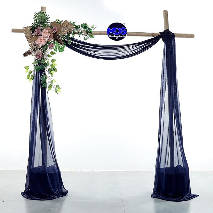 MDS Halloween Chiffon Draping Fabric - 2 Panel, 30" Wide x 50ft Long - S...