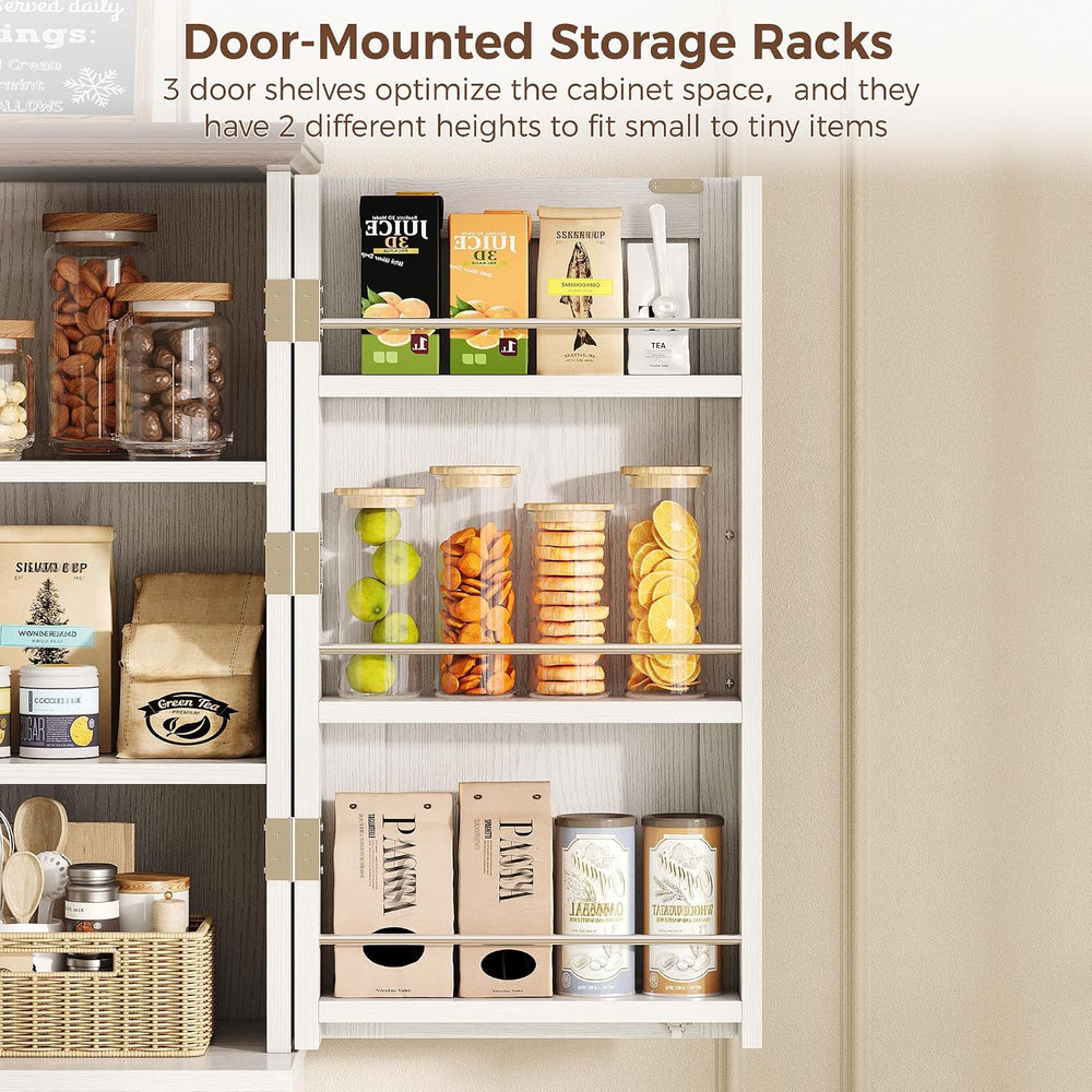 IRONCK 71" Kitchen Pantry Cabinet with Doors & Adjustable Shelves, W...