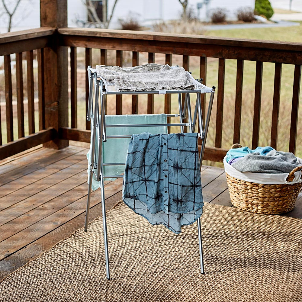 Household Essentials Clothes Drying Rack, Foldable, Expandable and Collapsibl...