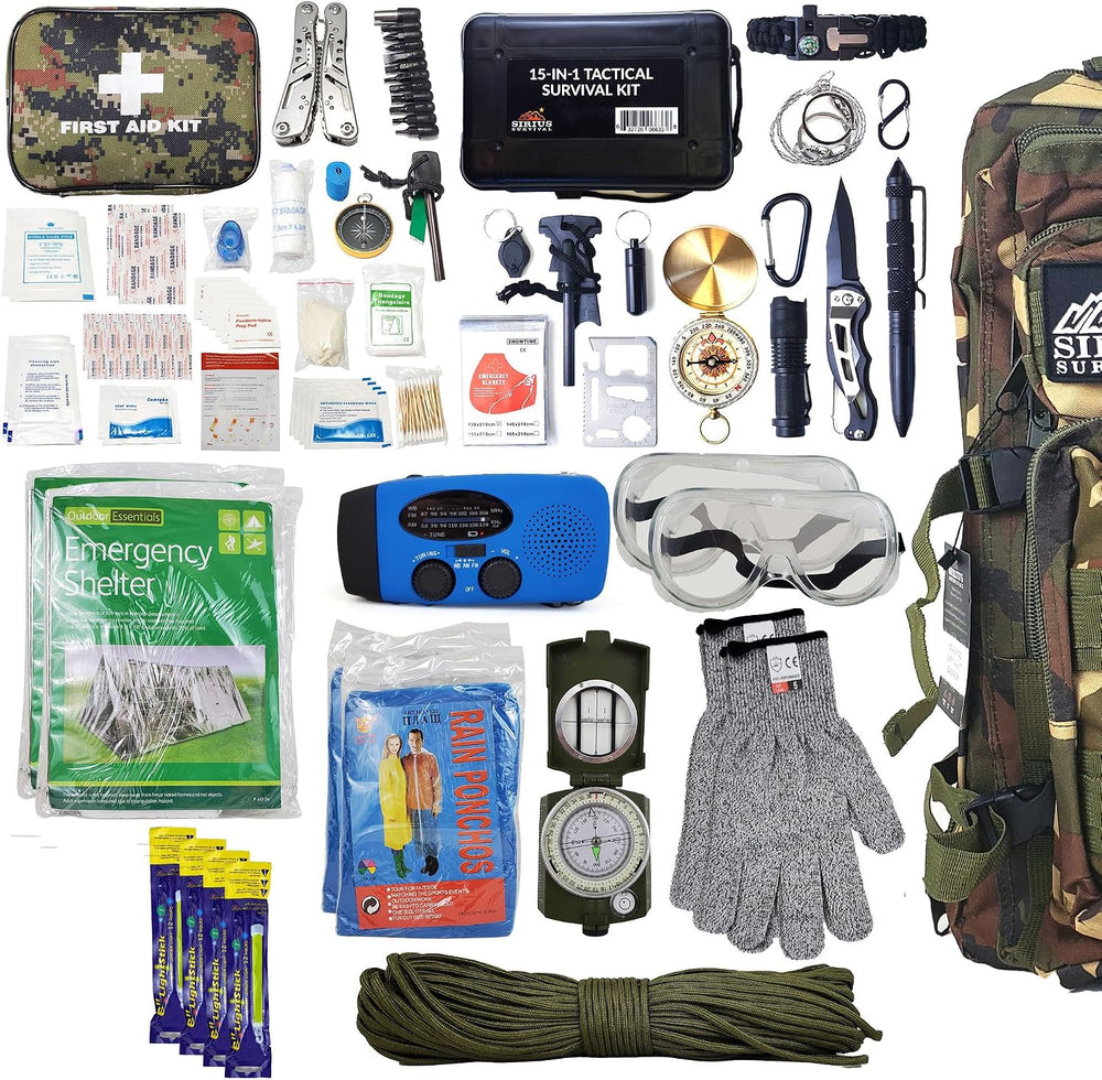 Bug Out Bag Backpack Bugout Kit Great for Family - Survival Backpack for Eart...
