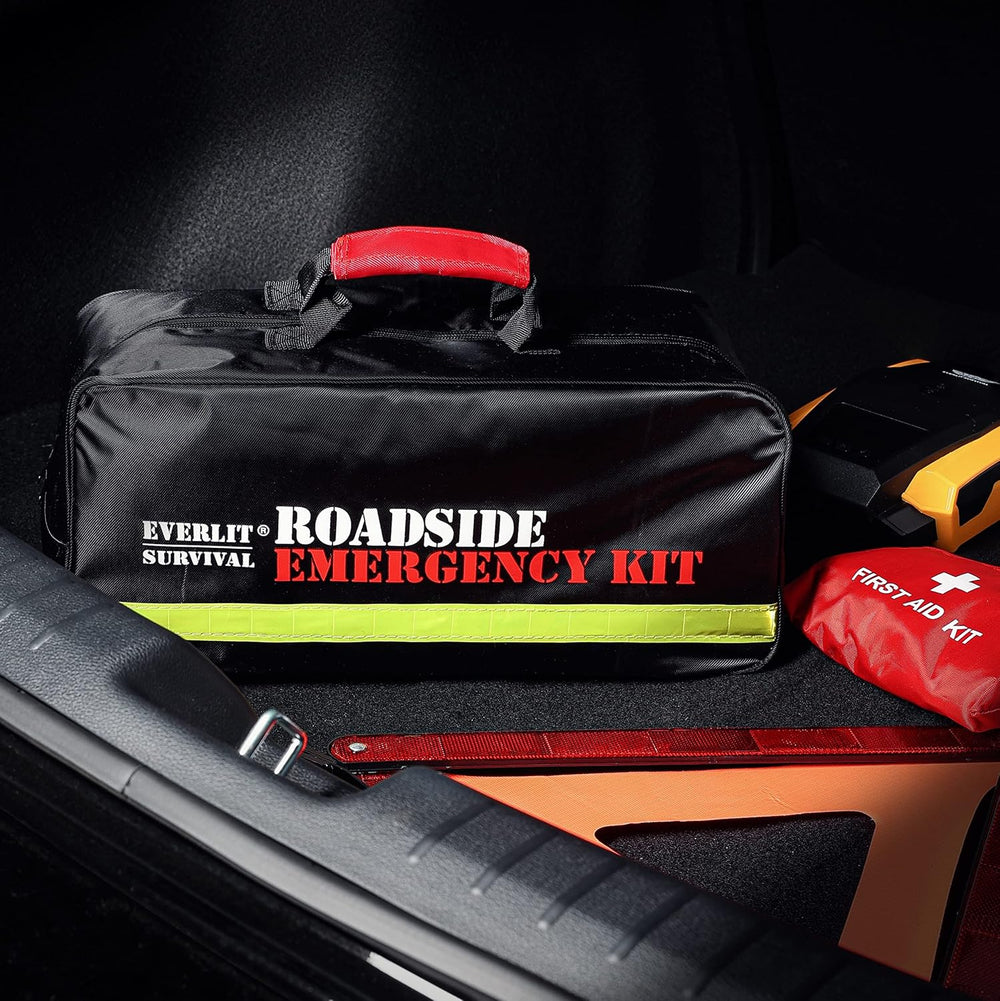 Everlit Survival Car Emergency Kit, Roadside Safety Tool Kit with Gloves,Digi...