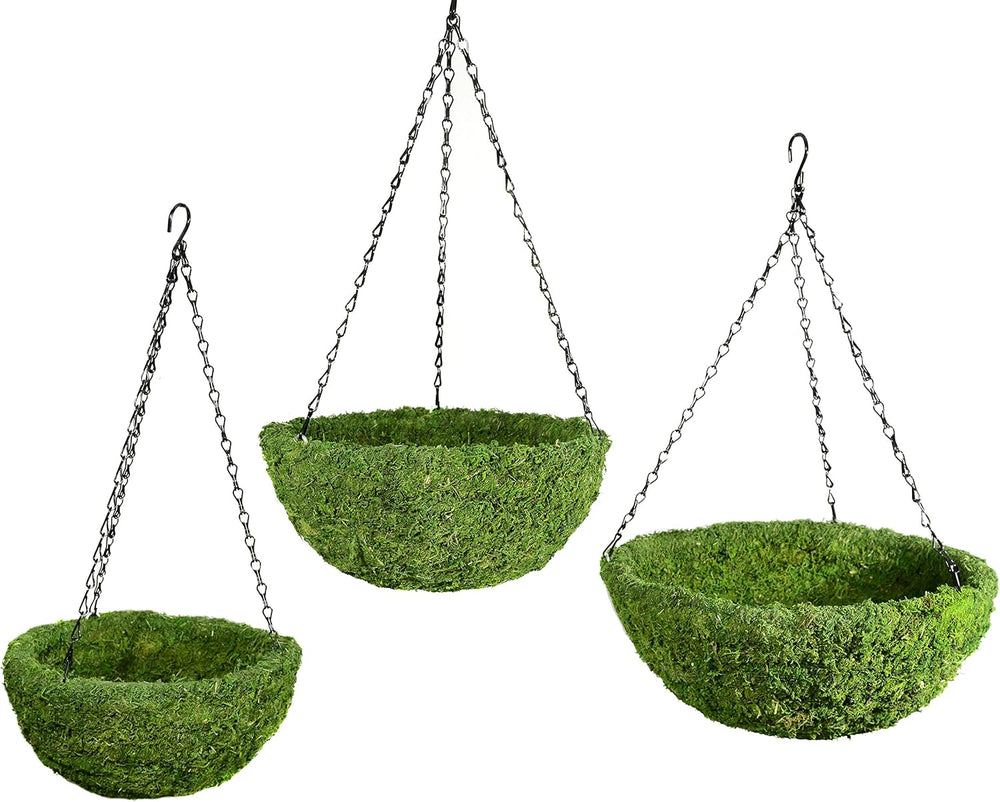 SuperMoss (29320) MossWeave Hanging Basket | Outdoor Hanging Planter with Mos...