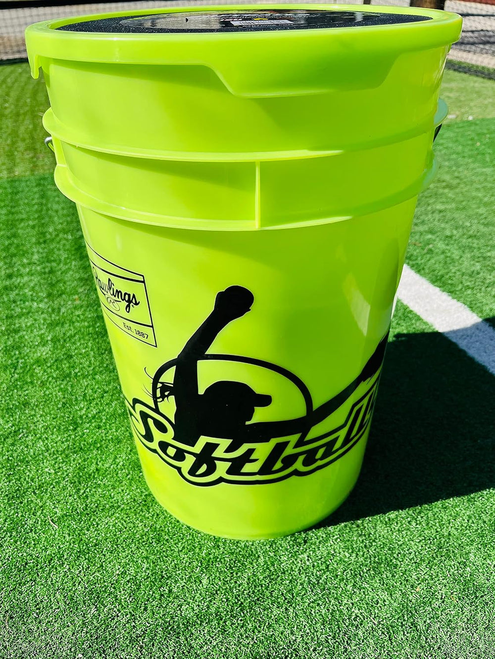 Rawlings | 1 pk. | 6 Gallon Empty Bucket With Lid | Fastpitch Softball | 1 Bu...