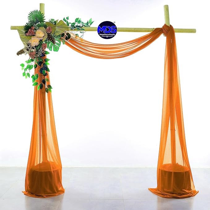 MDS Halloween Chiffon Draping Fabric - 1 Panel, 30" Wide x 100ft Long - ...