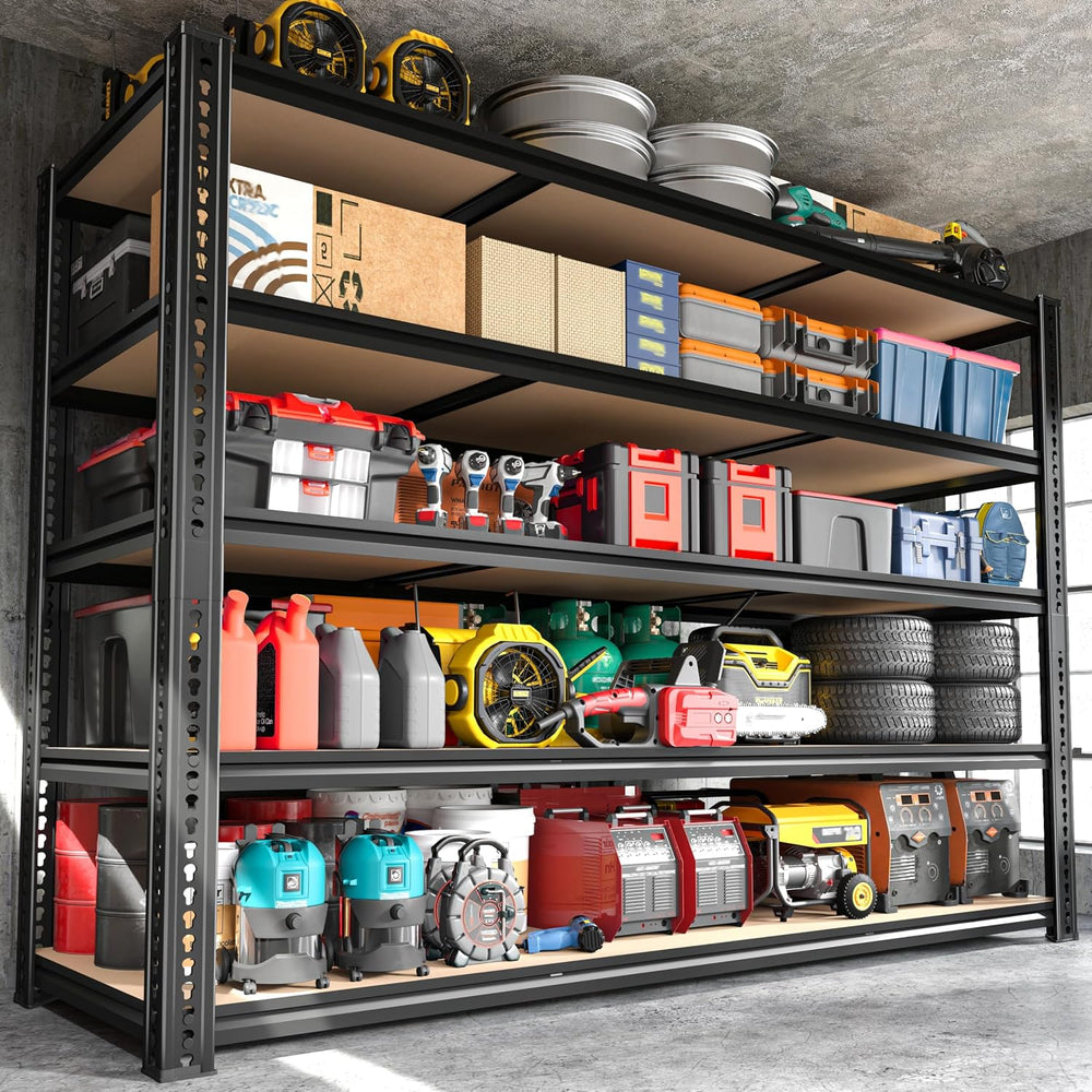 ROOMFAVE 3500LBS Garage Shelving 60" W Storage Shelves 5 Tier