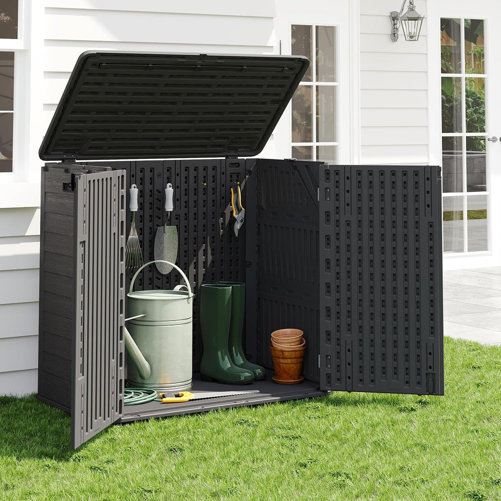 Outdoor Storage Cabinet Waterproof 31 Cu.Ft with Lockable Doors