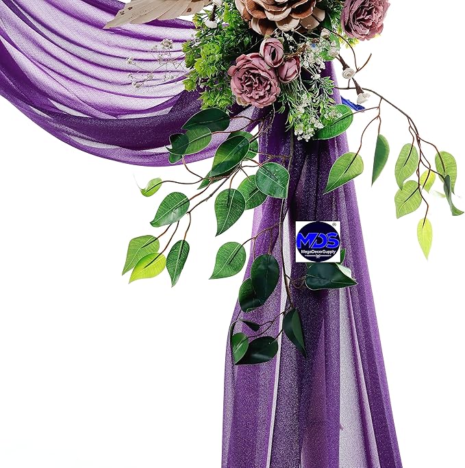 MDS Halloween Chiffon Draping Fabric - 1 Panel, 30" Wide x 50ft Long - S...