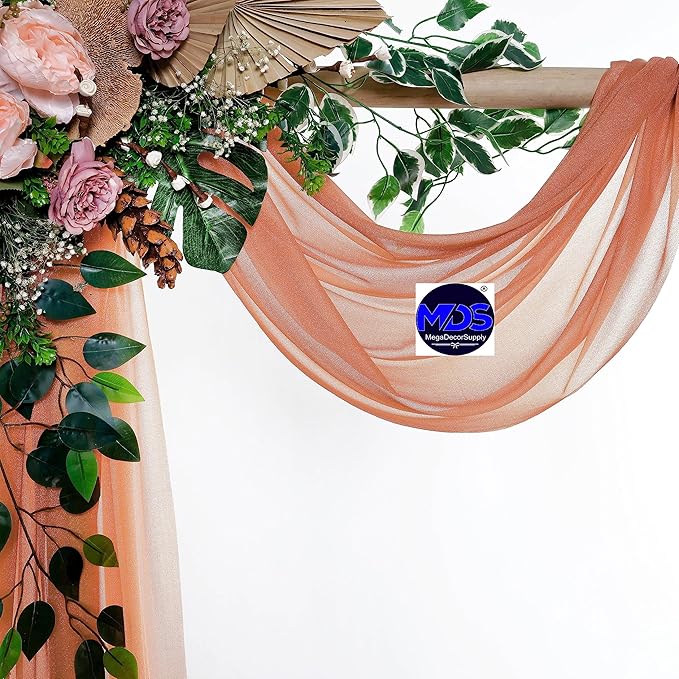 MDS Halloween Chiffon Draping Fabric - 2 Panel, 30" Wide x 50ft Long - S...